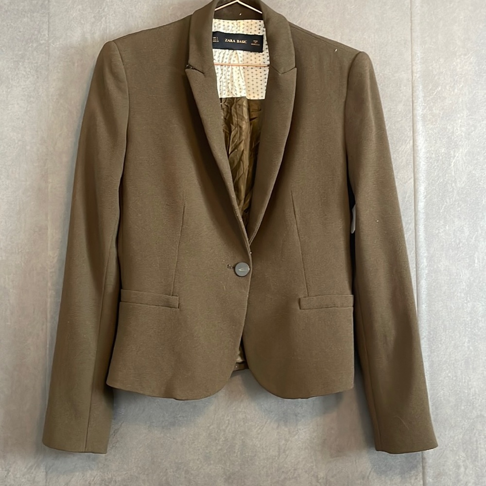 ZARA one button blazer